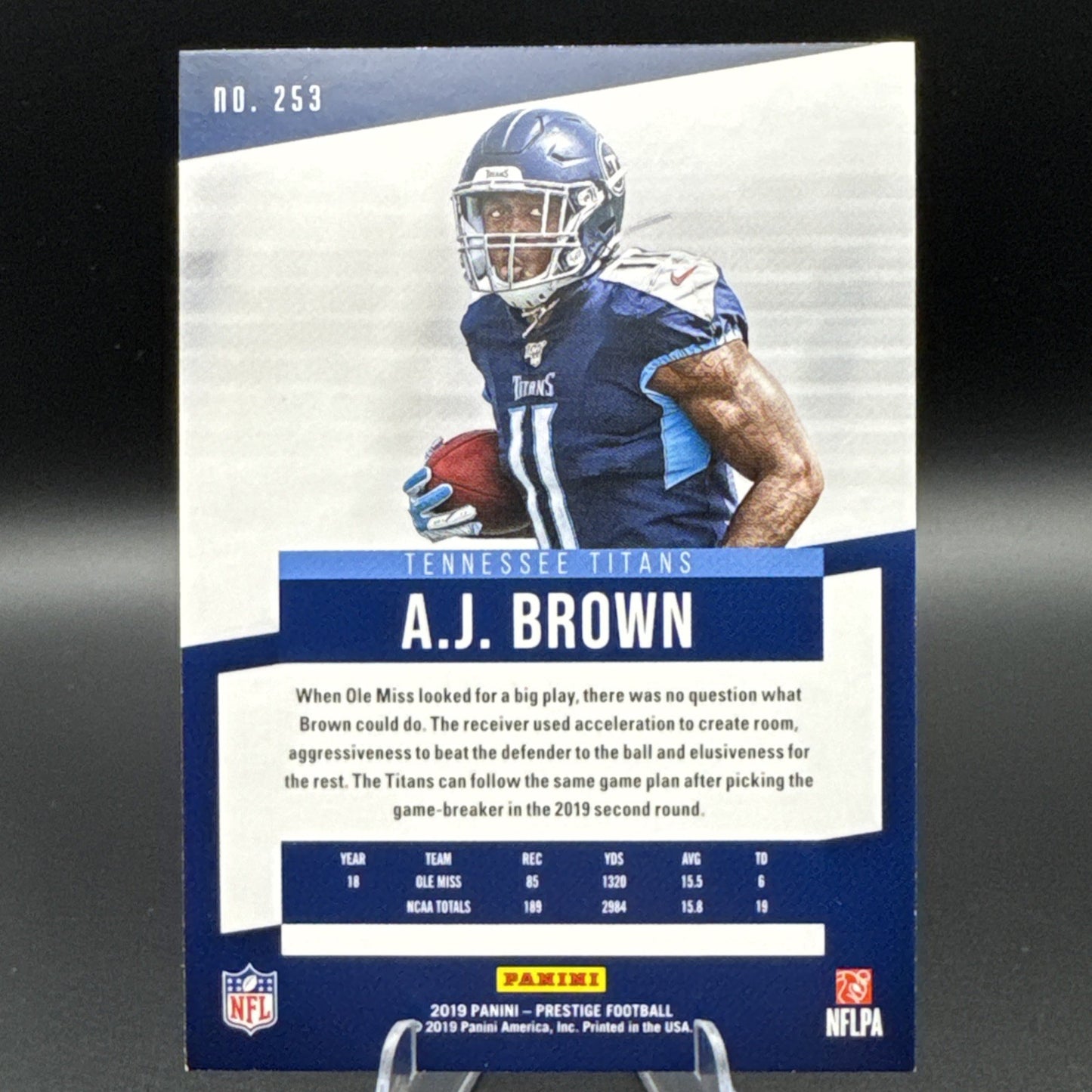 2019 Panini Prestige Rookie AJ Brown #253 Rookie RC