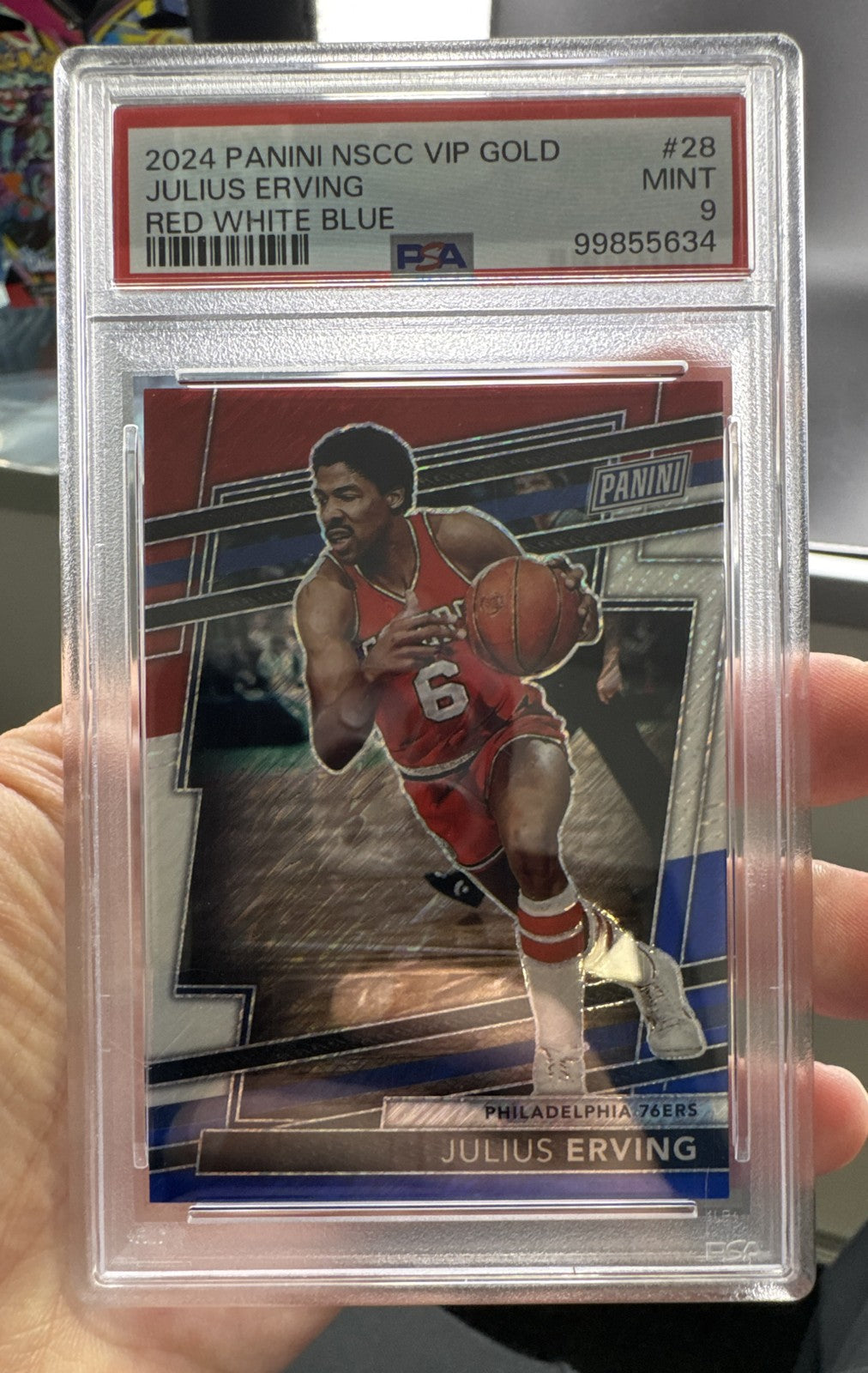 2024 National Convention VIP Gold Pack Julius Erving 25/25 Red White Blue