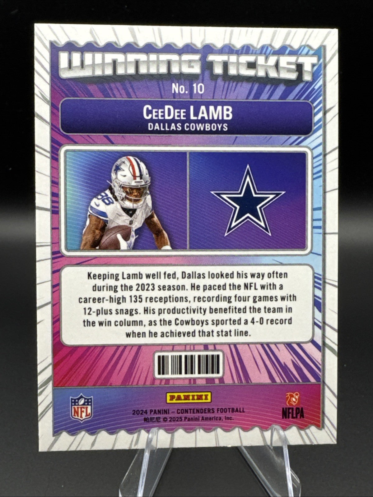 2024 Panini Contenders Winning Ticket CeeDee Lamb #10