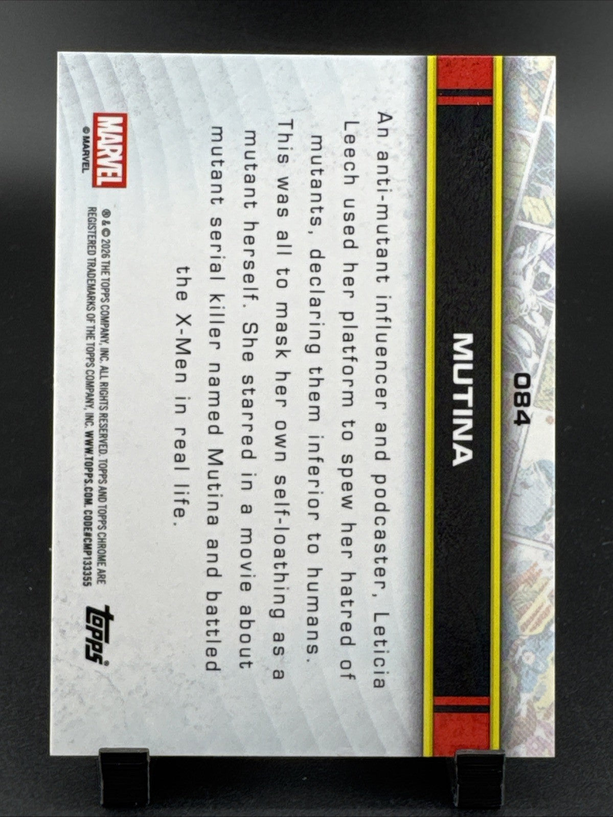 Topps Chrome Marvel Mutina #084 1st Appearance Serial Numbered 24/75