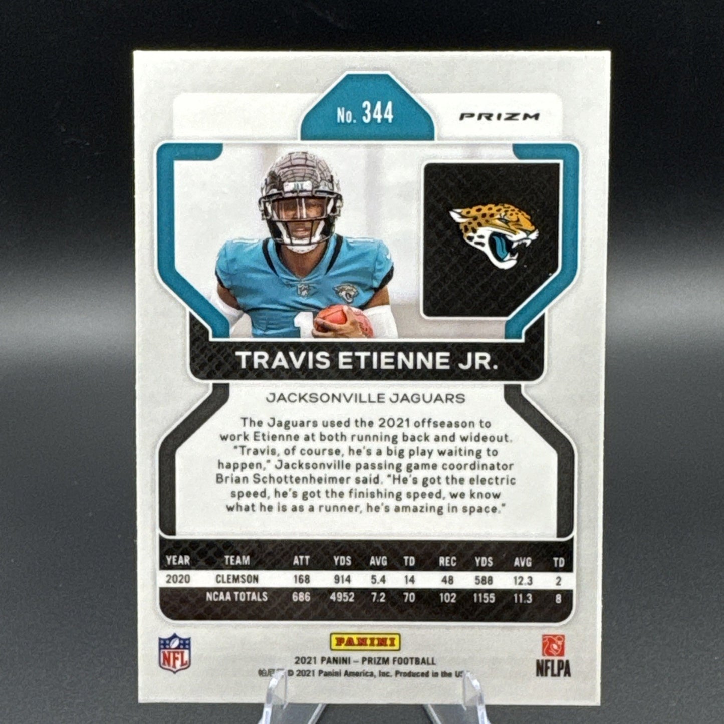 2021 Panini Prizm Prizms Silver #344 Travis Etienne Jr.