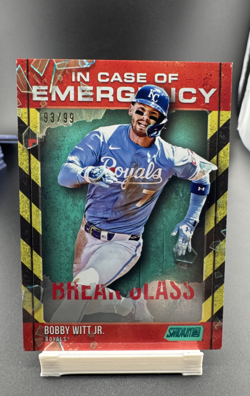 2025 Topps Stadium Club - In Case of Emergency Bobby Witt Jr. #ICE-1 /99