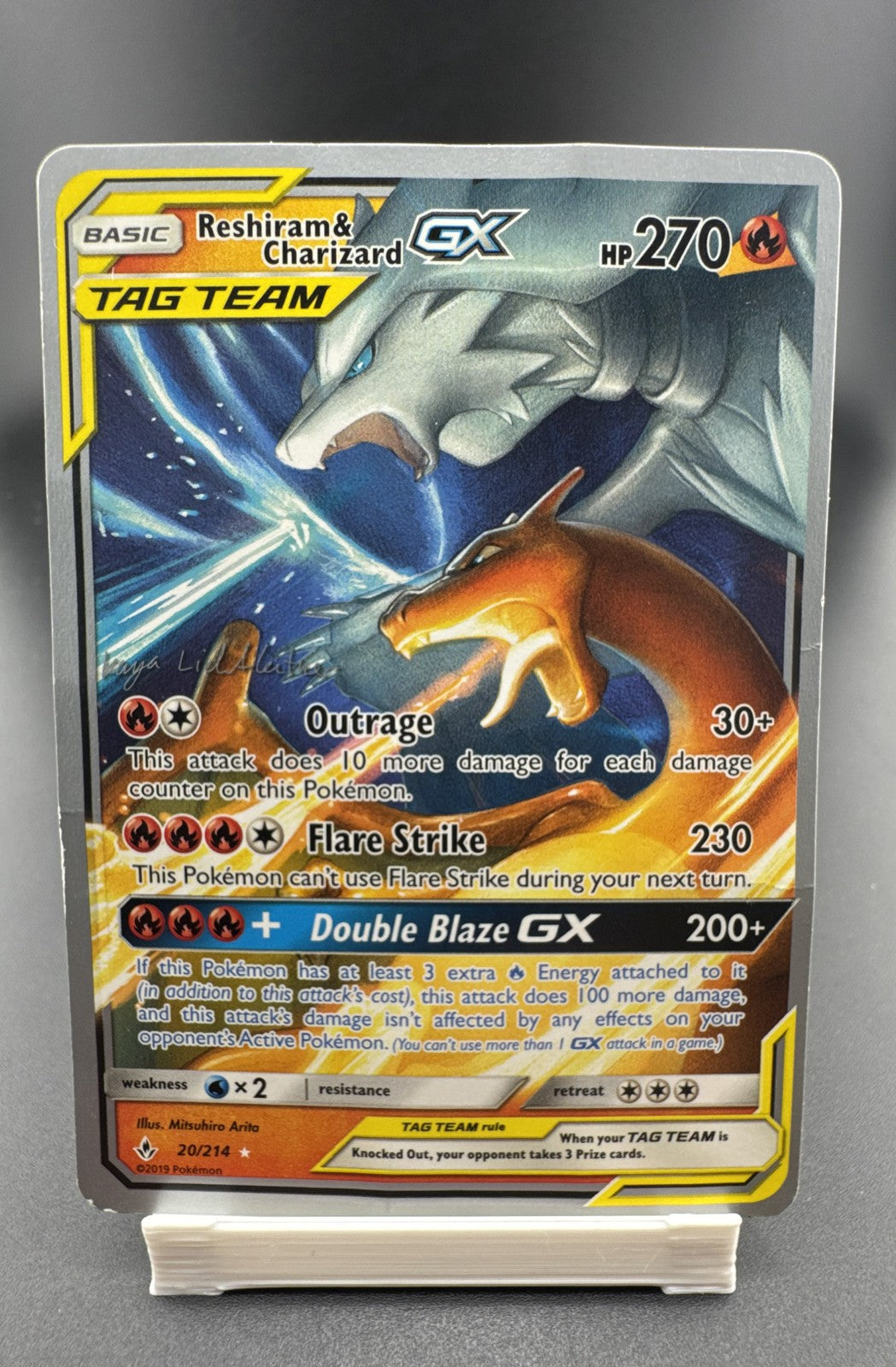 Reshiram & Charizard GX - 2019 (Kaya Lichtleitner) 20/214 World Championship...