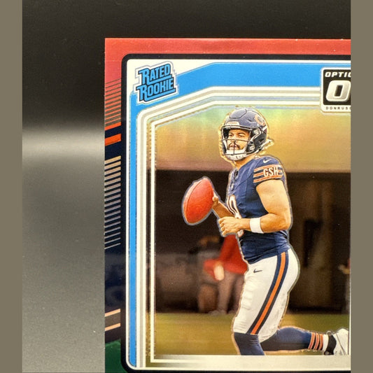 2024 Panini Donruss Caleb Williams Optic Preview Red Green RC Rated Rookie #327