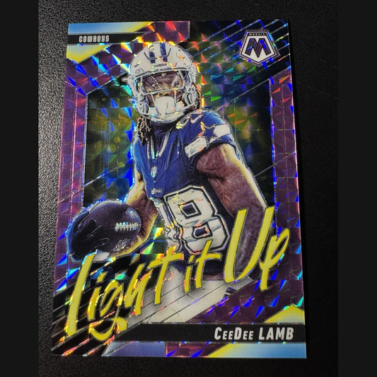 2025 Mosaic Light It Up Purple Mosaic #20 CeeDee Lamb Cowboys 11/49
