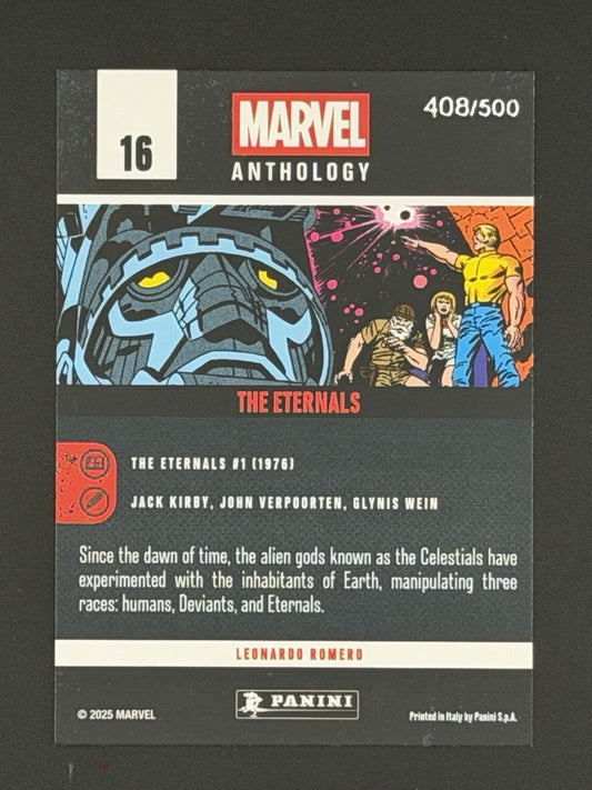 Marvel Panini Anthology 2025 Glitch Holo The Eternals Card 16 - /500