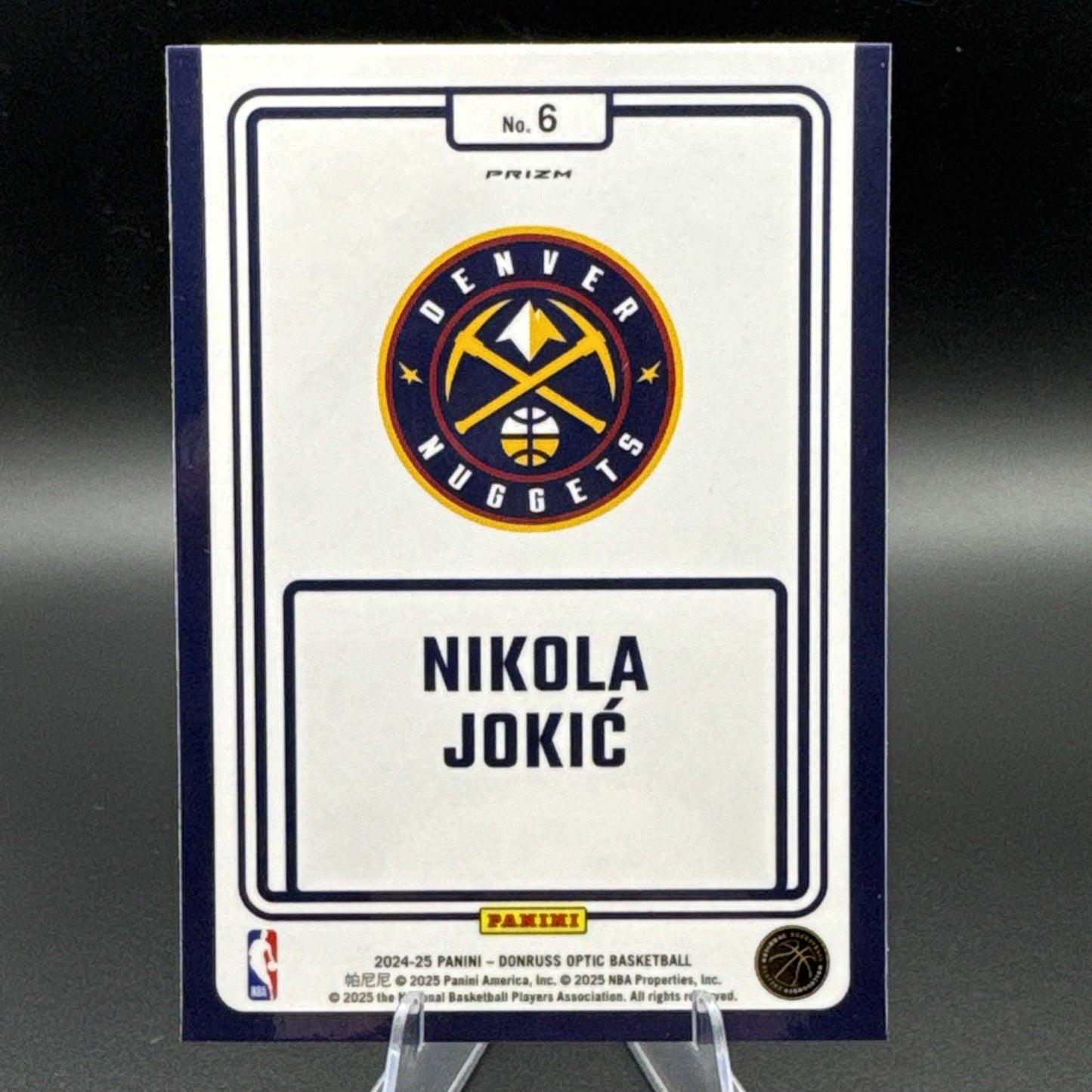 Nikola Jokic Purple Prizm Winner Stays 2024-25 Panini Donruss Optic #6