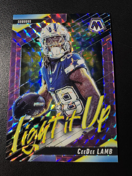 2025 Mosaic Light It Up Purple Mosaic #20 CeeDee Lamb Cowboys 11/49