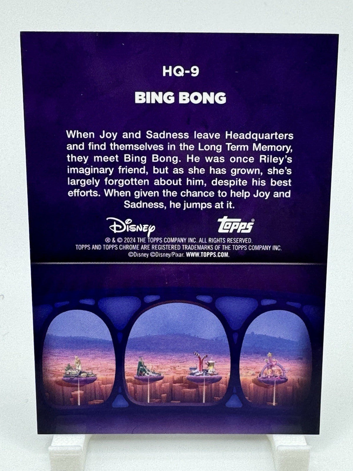 Bing Bong Refractor 2024 Topps Chrome Disney Inside Out Headquarters #HQ-9 P