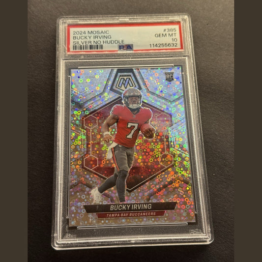 2024 Panini Prizm Bucky Irving 316 No Huddle Disco Psa 10 Sp Holo Rookie Rc Bucs