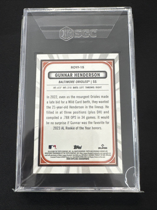 2023 Bowman - Rookie of the Year Favorites Gunnar Henderson #ROYF-15 (RC)