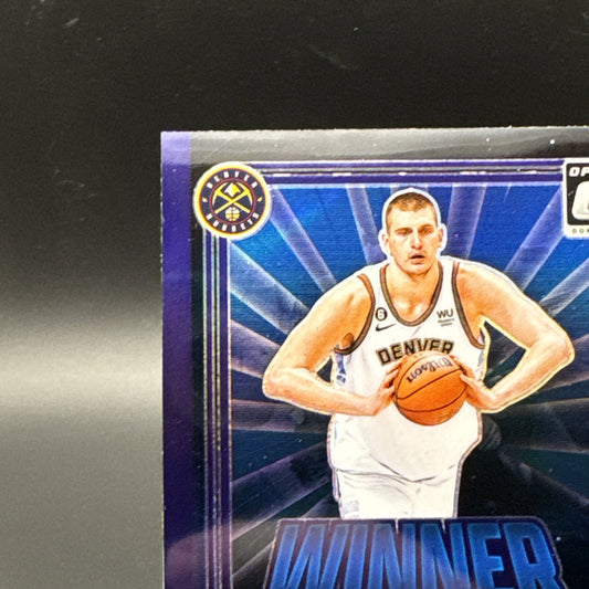 Nikola Jokic Purple Prizm Winner Stays 2024-25 Panini Donruss Optic #6