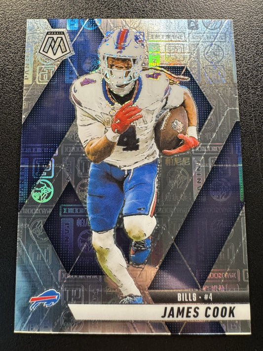 JAMES COOK 2025 Mosaic Silver Knight /149 Mosaic Prizm #201 Buffalo Bulls