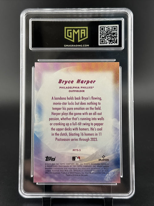 2024 Topps Updat Mystical Bryce Harper #MYS-5 GMA 10