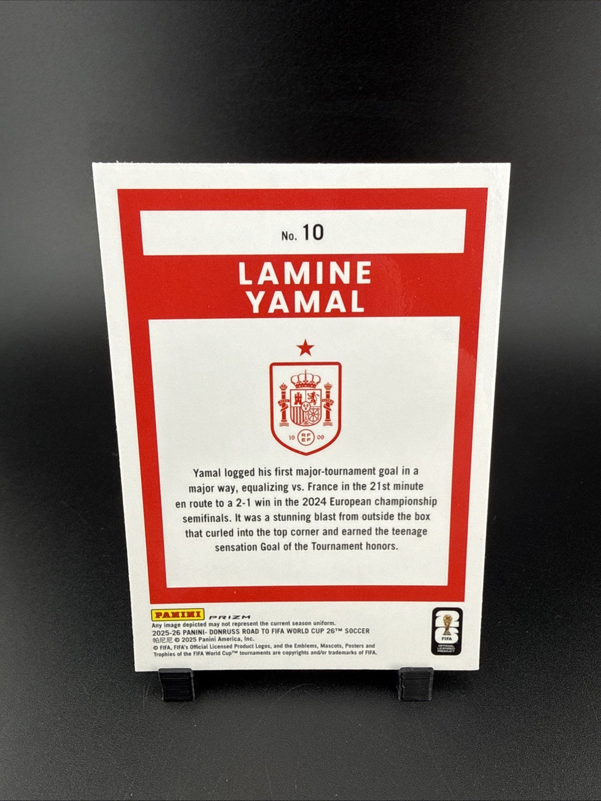 2025-26 Panini Donruss Road to Fifa World Cup - Lamine Yamal #10 Optic Holo...