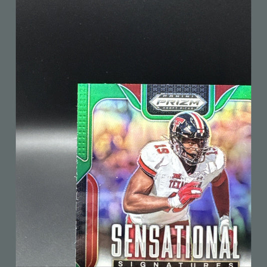 2025 Panini Prizm Draft Picks Green Sensational Signatures Tyree Wilson #SS-TYW