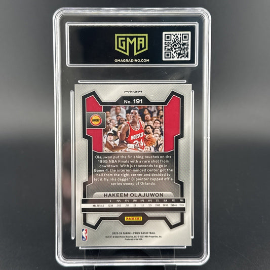 2023-24 Prizm Hakeem Olajuwon #191 Red Ice Prizm GMA 10