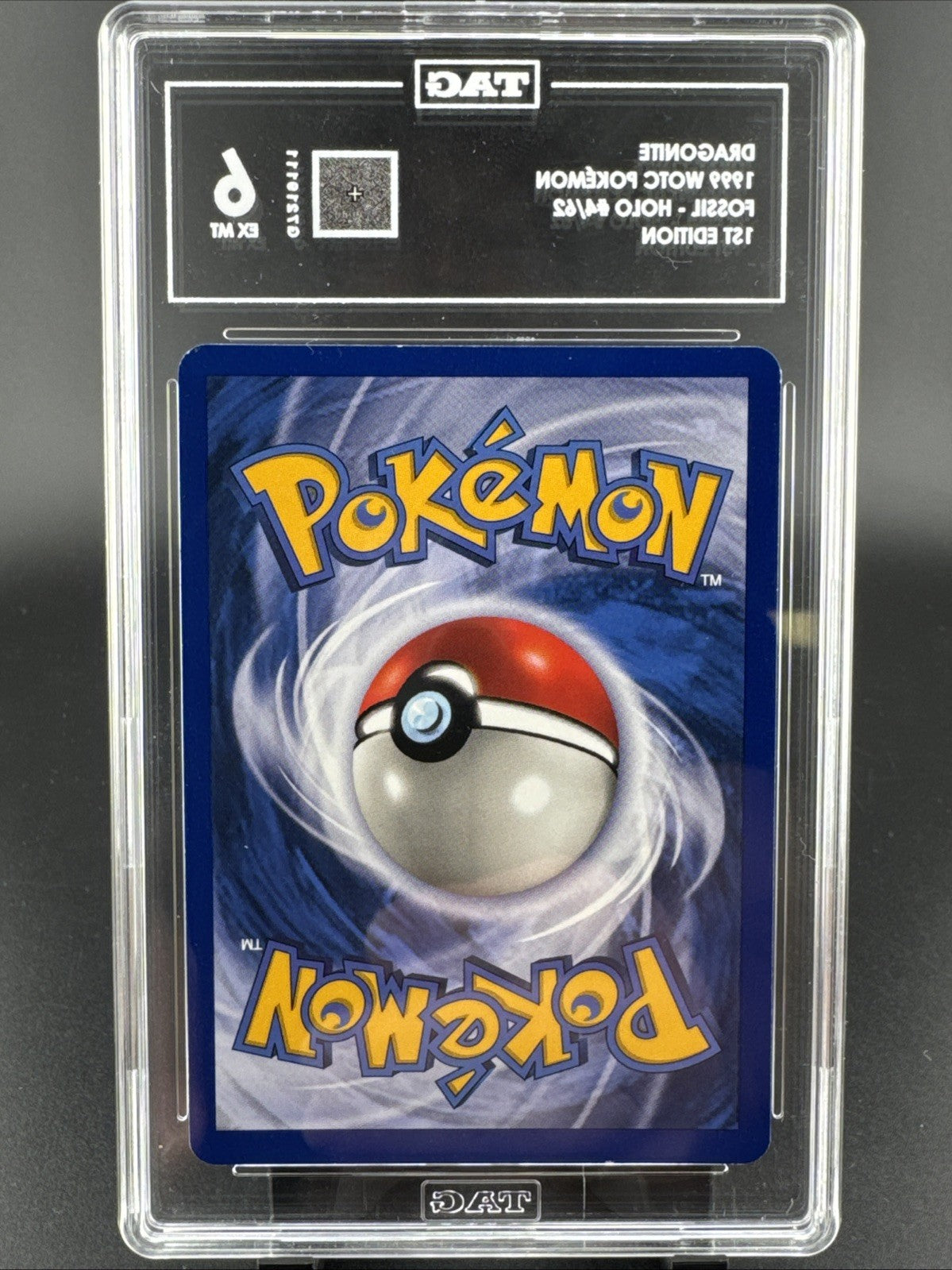 Dragonite 4/62 Fossil Holo 1999 WOTC Pokemon 1st Edition TAG 6