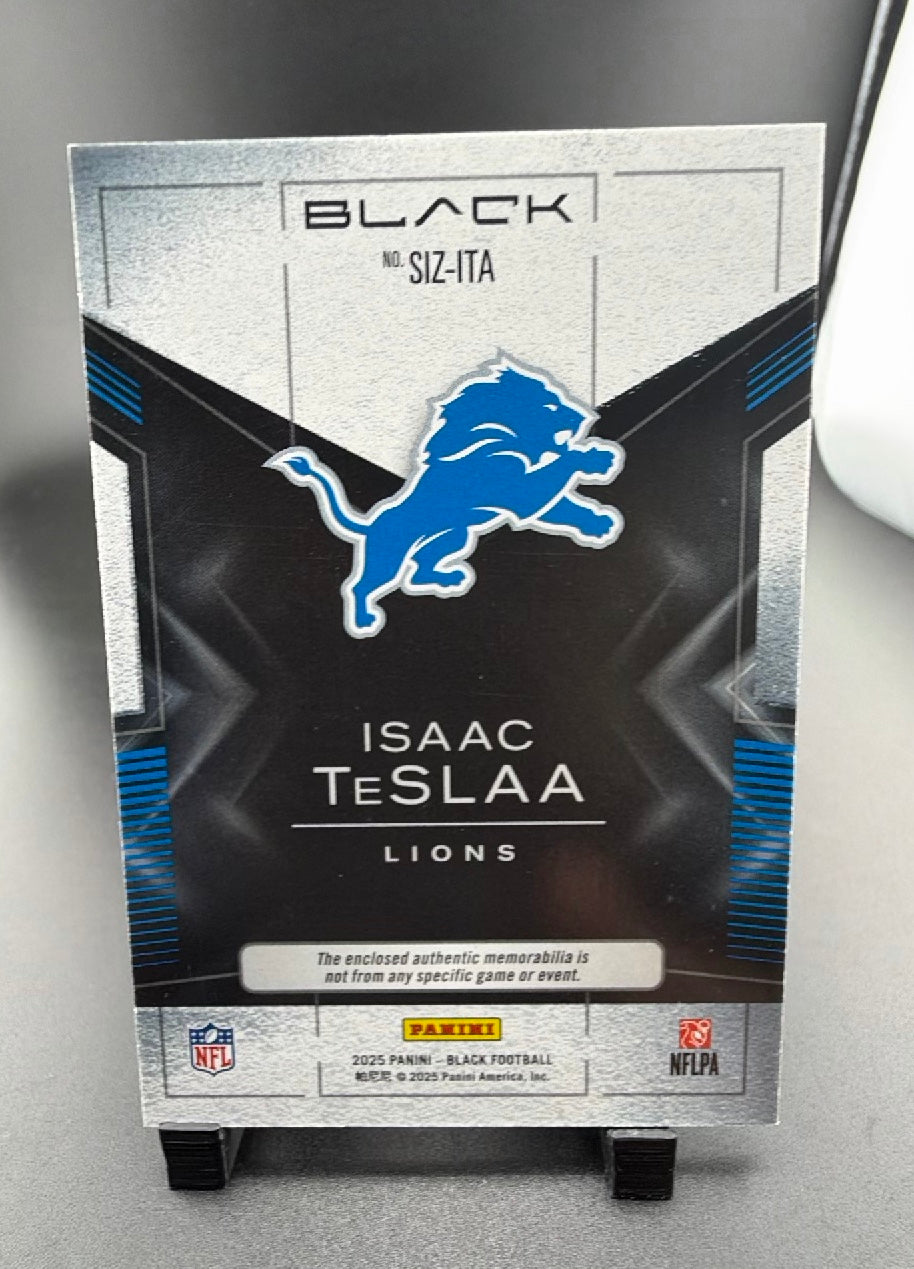 2025 Panini Black Football Isaac TeSlaa #SIZ-ITA RC Memorabilia