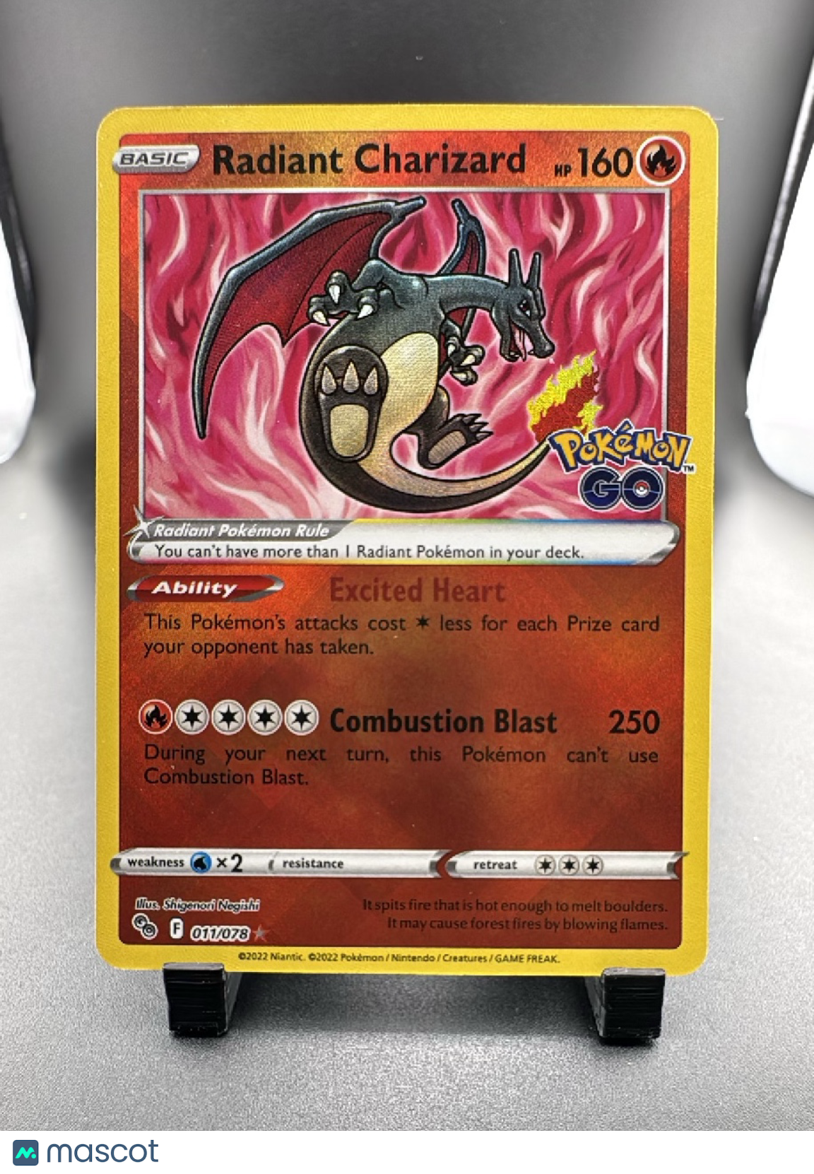 2022 GO Radiant Charizard Holo Rare #11/78