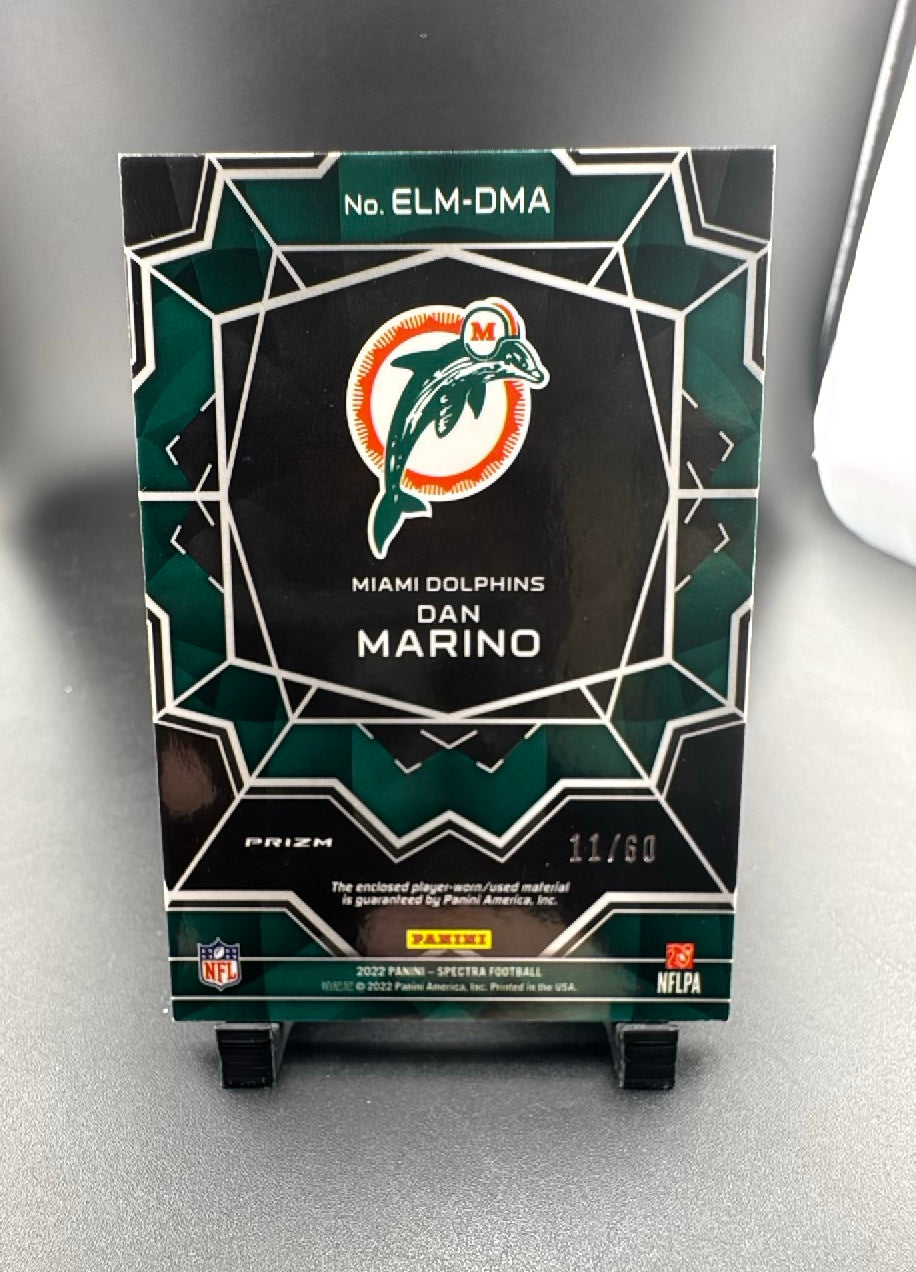 2022 Panini Spectra Football Dan Marino #ELM-DMA /60 Memorabilia