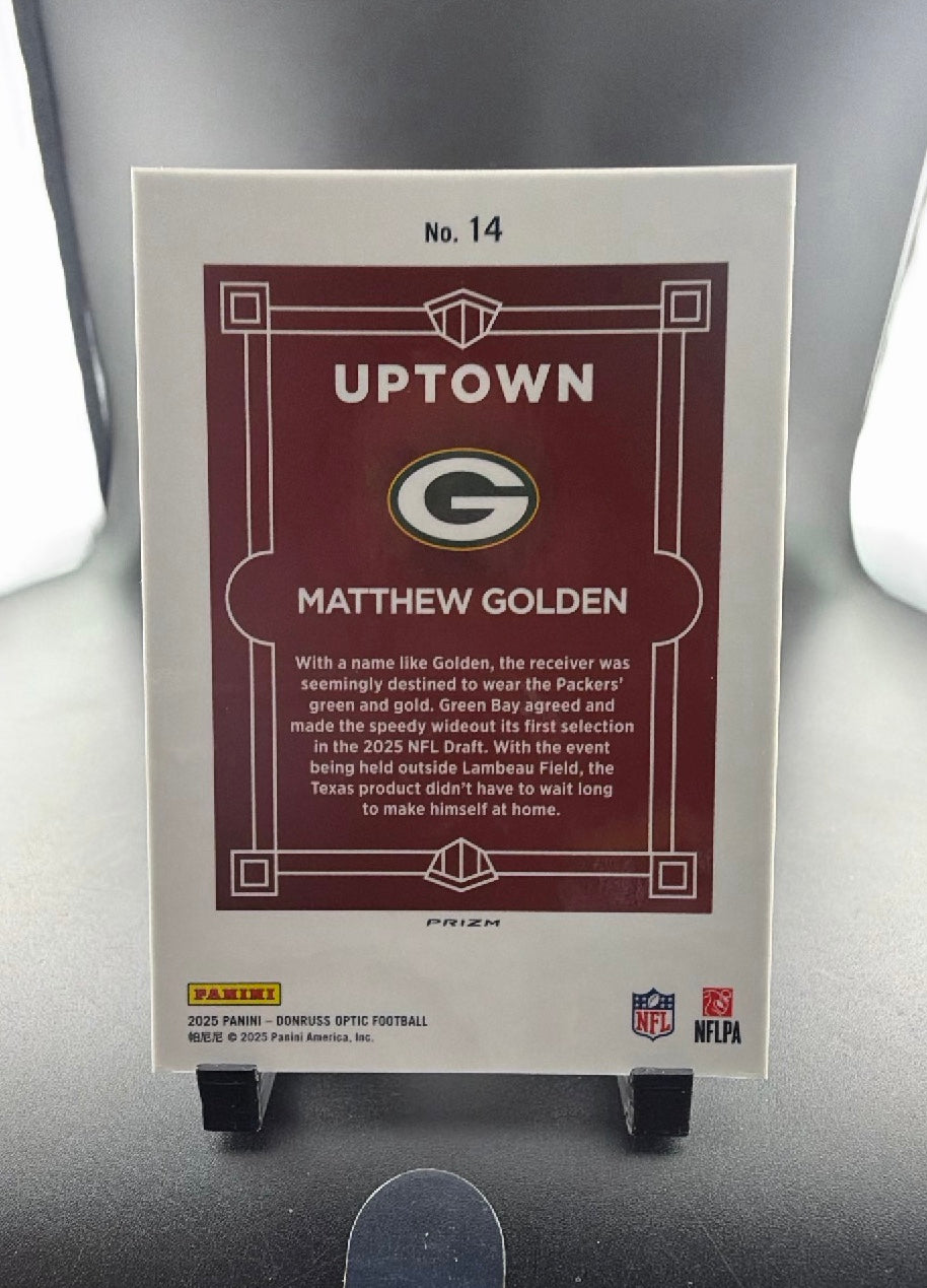 2025 Panini Donruss Optic Matthew Golden #14 RC