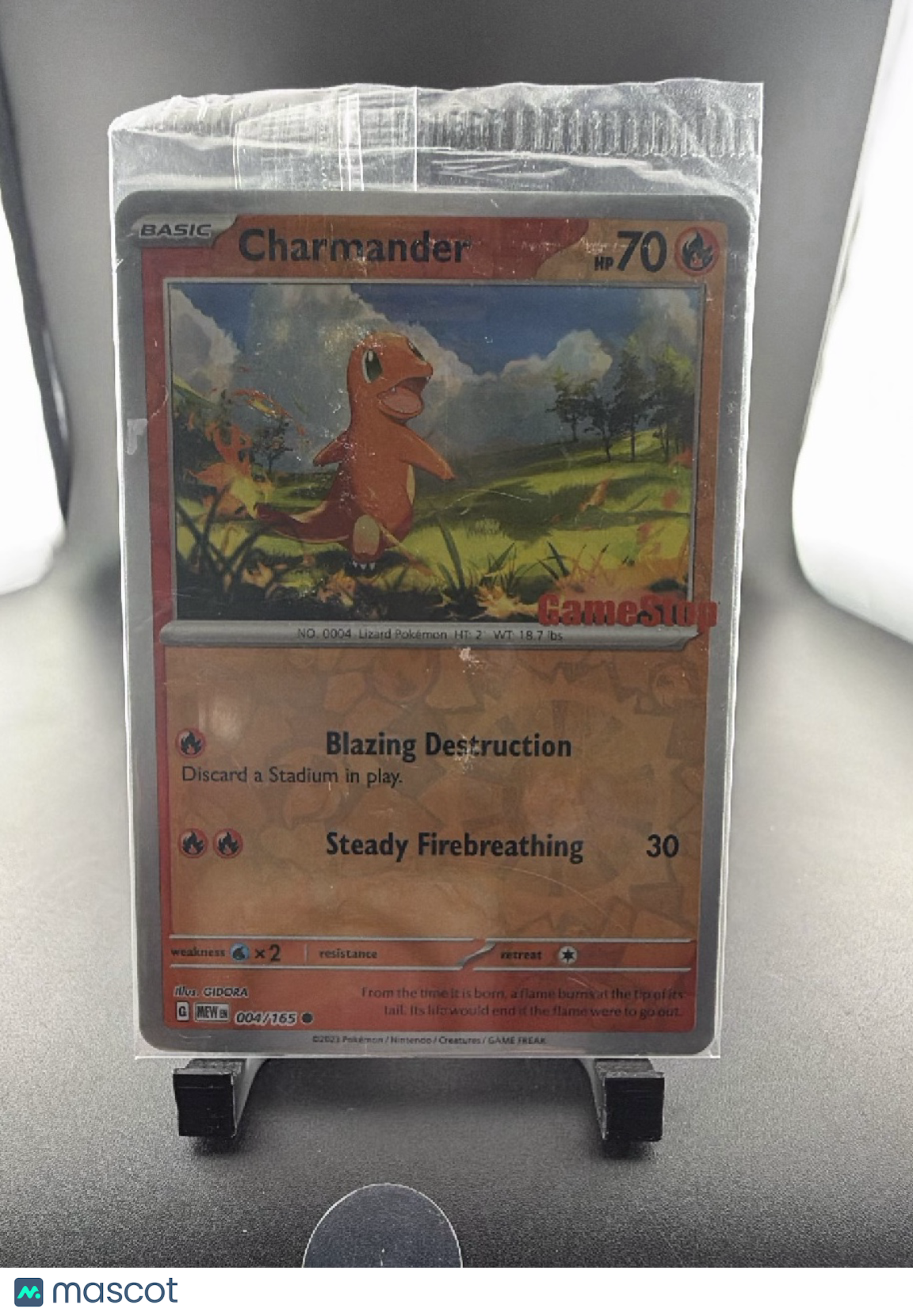 2023 Scarlet & Violet 151 Charmander Holo #4/165 (Sealed)