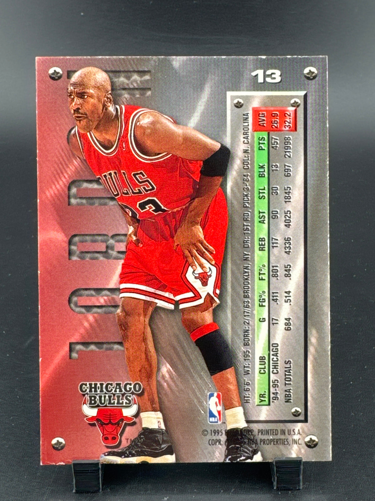 1995 Fleer Metal Michael Jordan #13