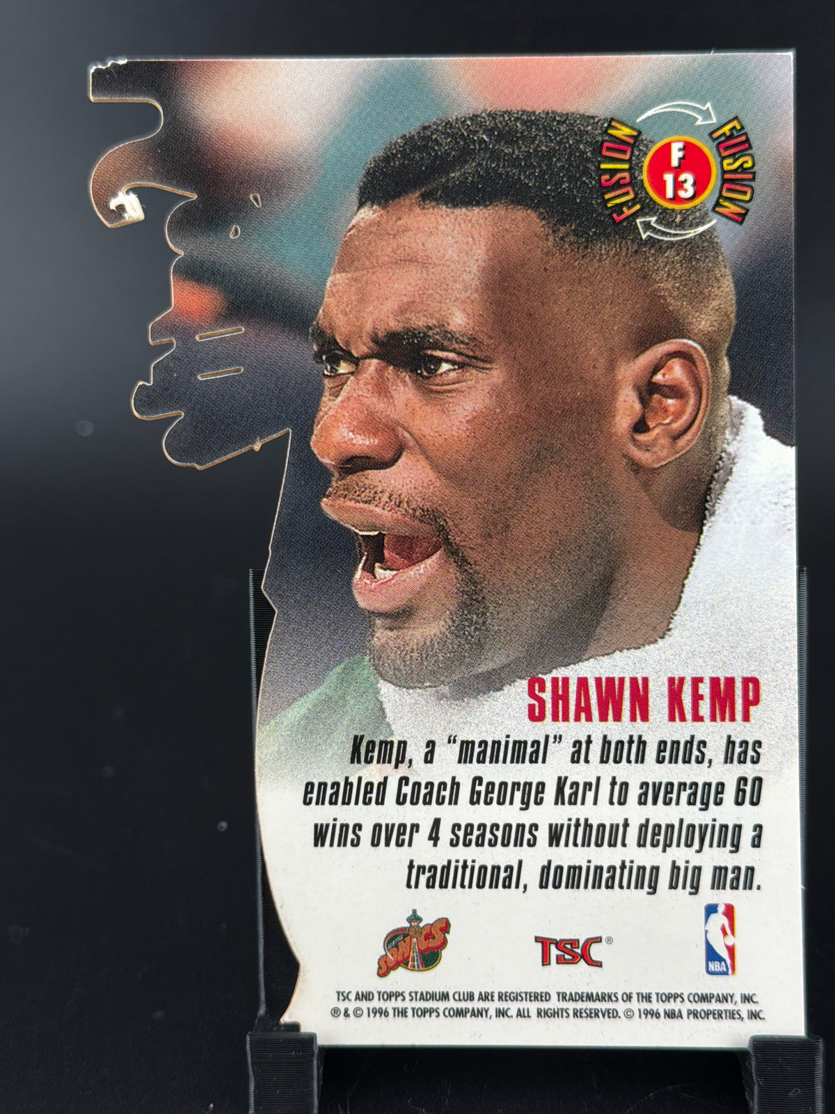 1996 Topps Stadium Club Fusion Shawn Kemp #F13