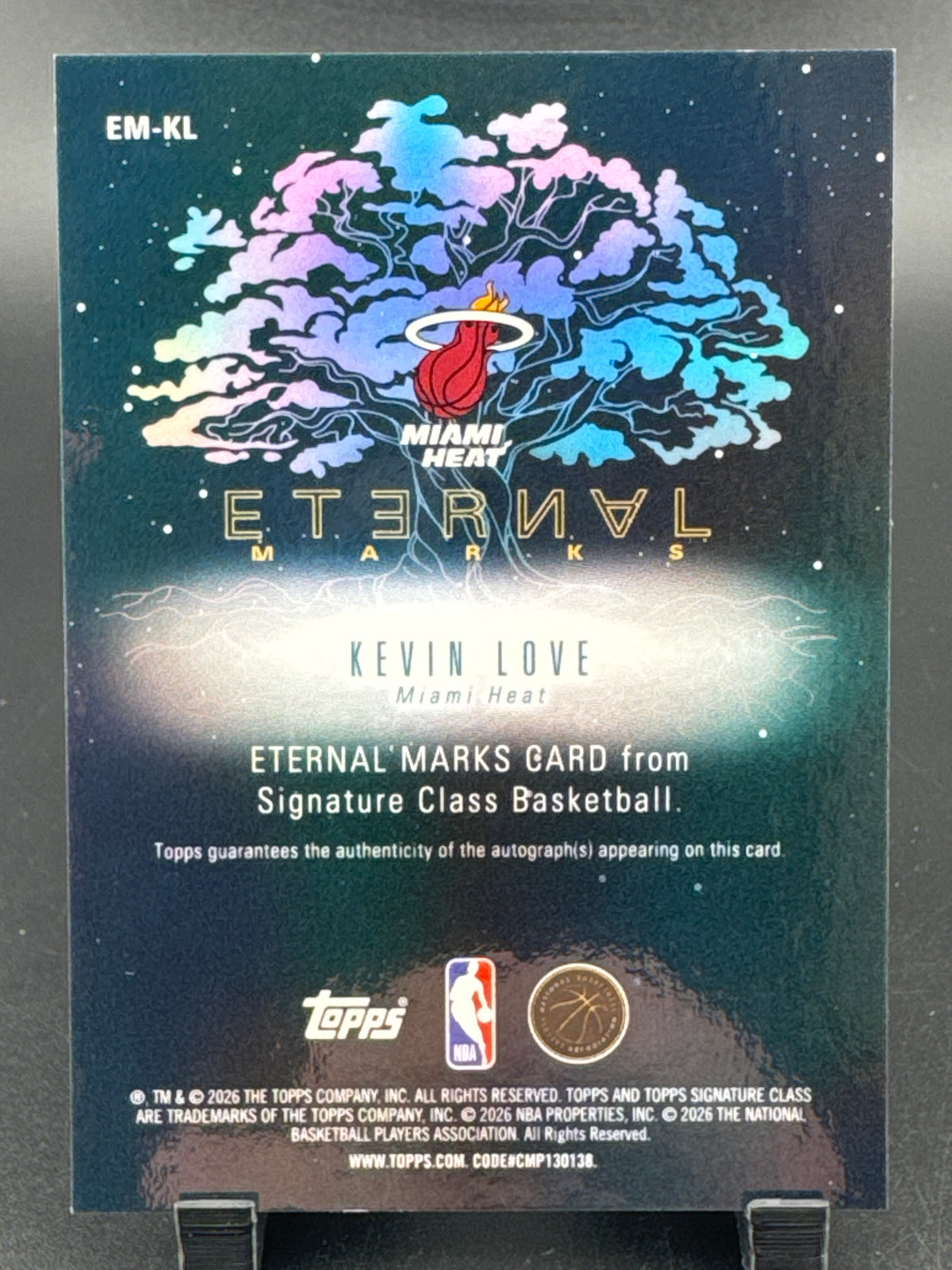 2026 Topps Signature Class Kevin Love #EM-KL /25