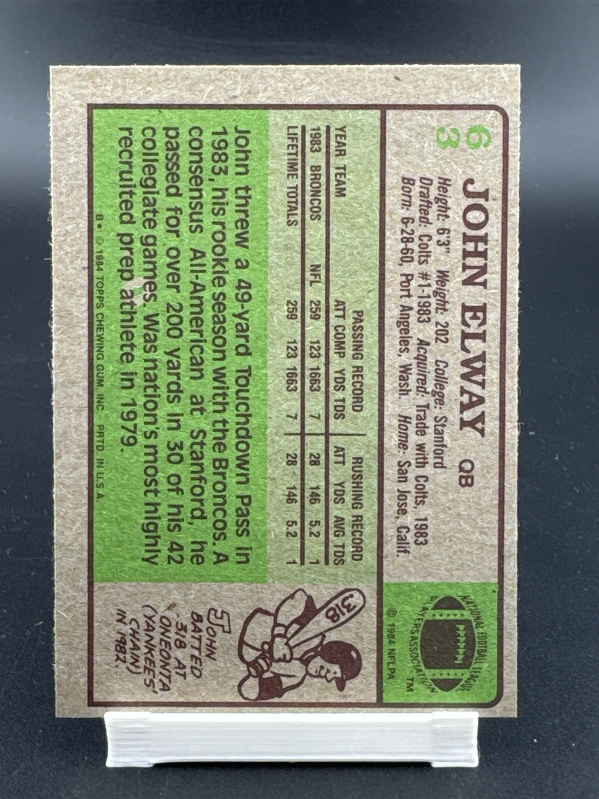 1984 Topps - John Elway #63 (RC)