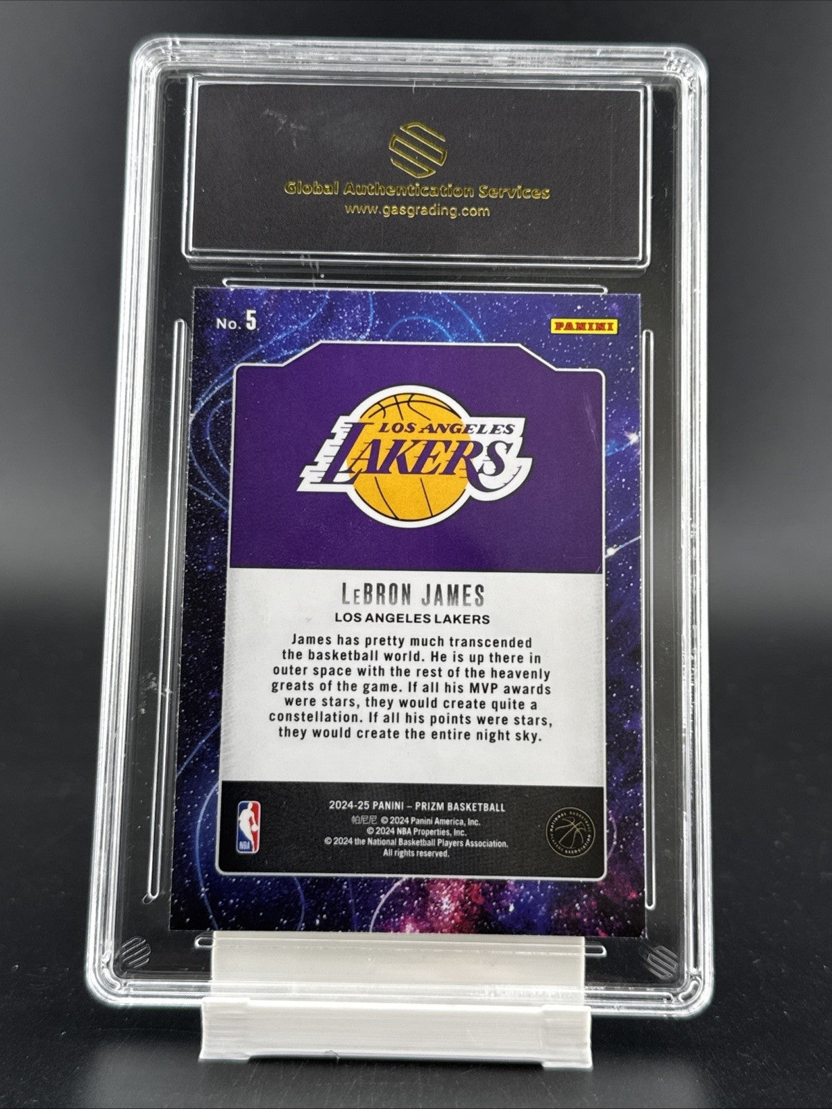 2024-25 Panini Prizm - Deep Space LeBron James #5 Silver Prizm