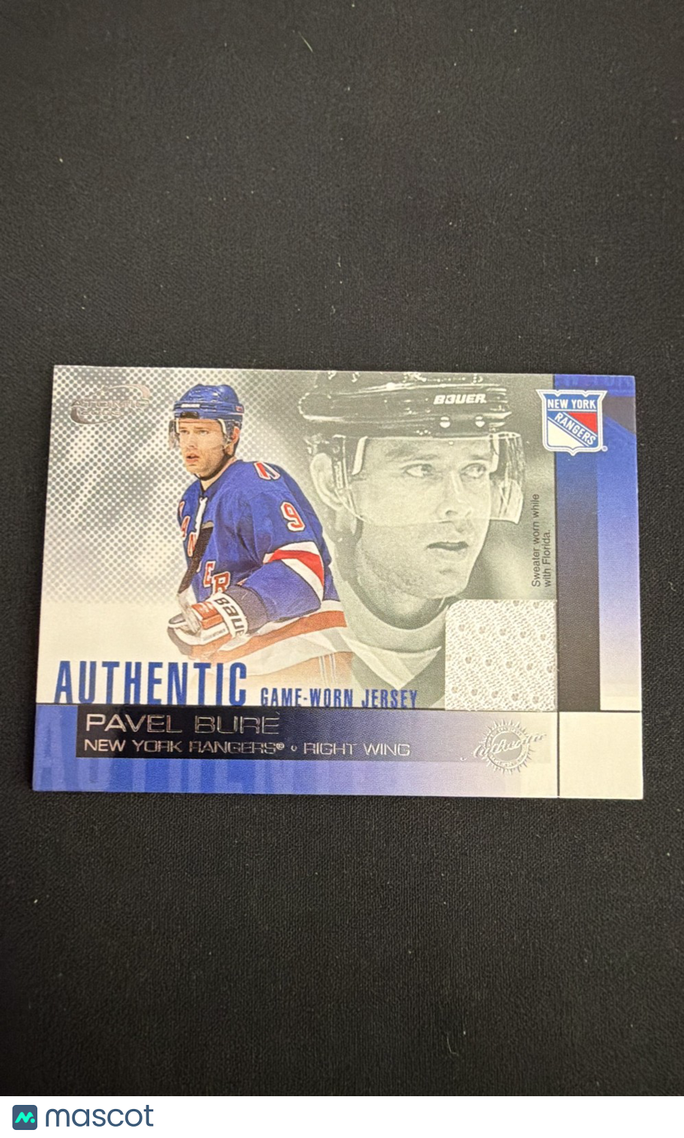 2002-03 Pacific Atomic - Game-Worn Jerseys Pavel Bure #15 (MEM)