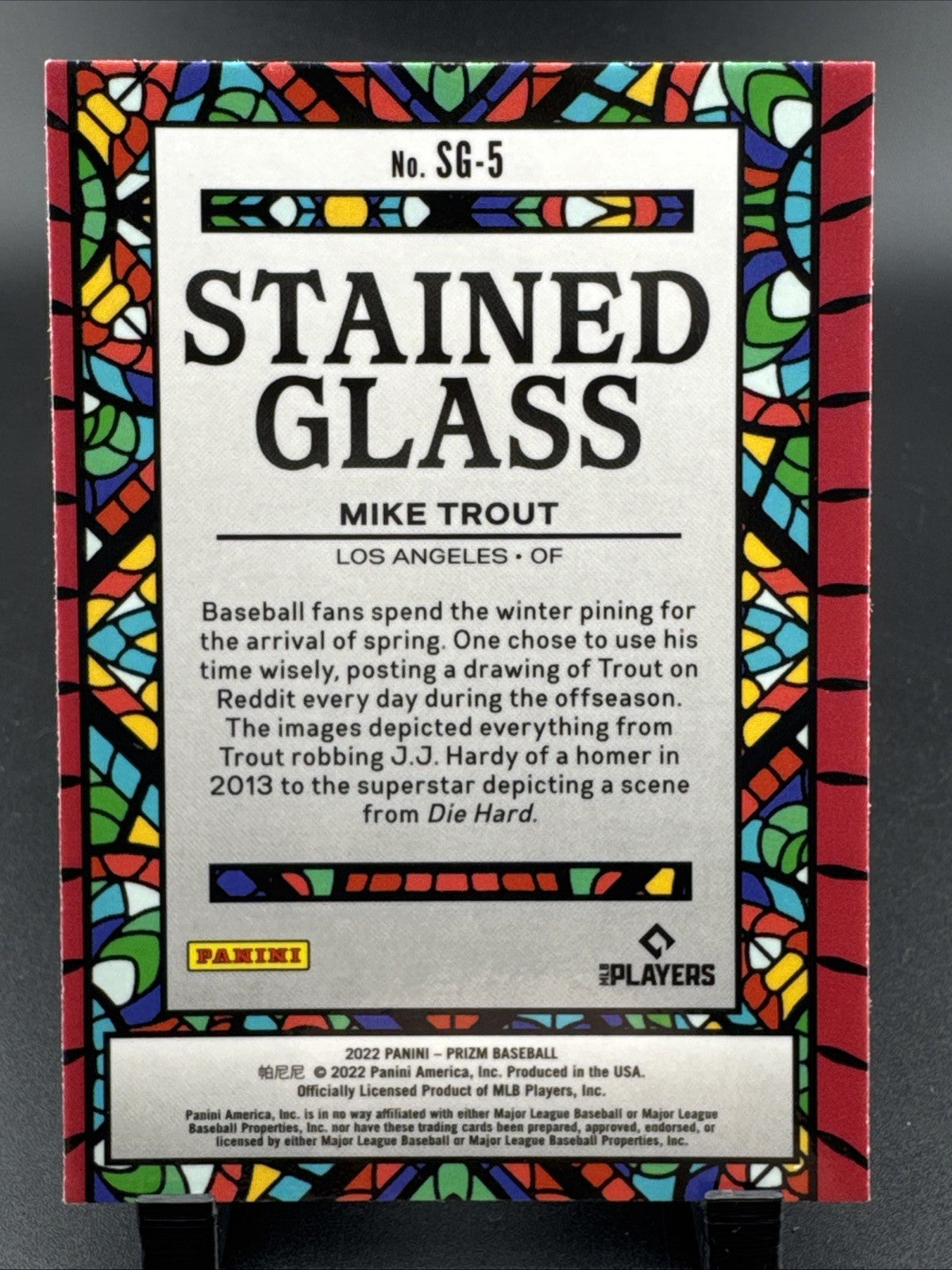 2022 Panini Prizm - Stained Glass Mike Trout #SG-5