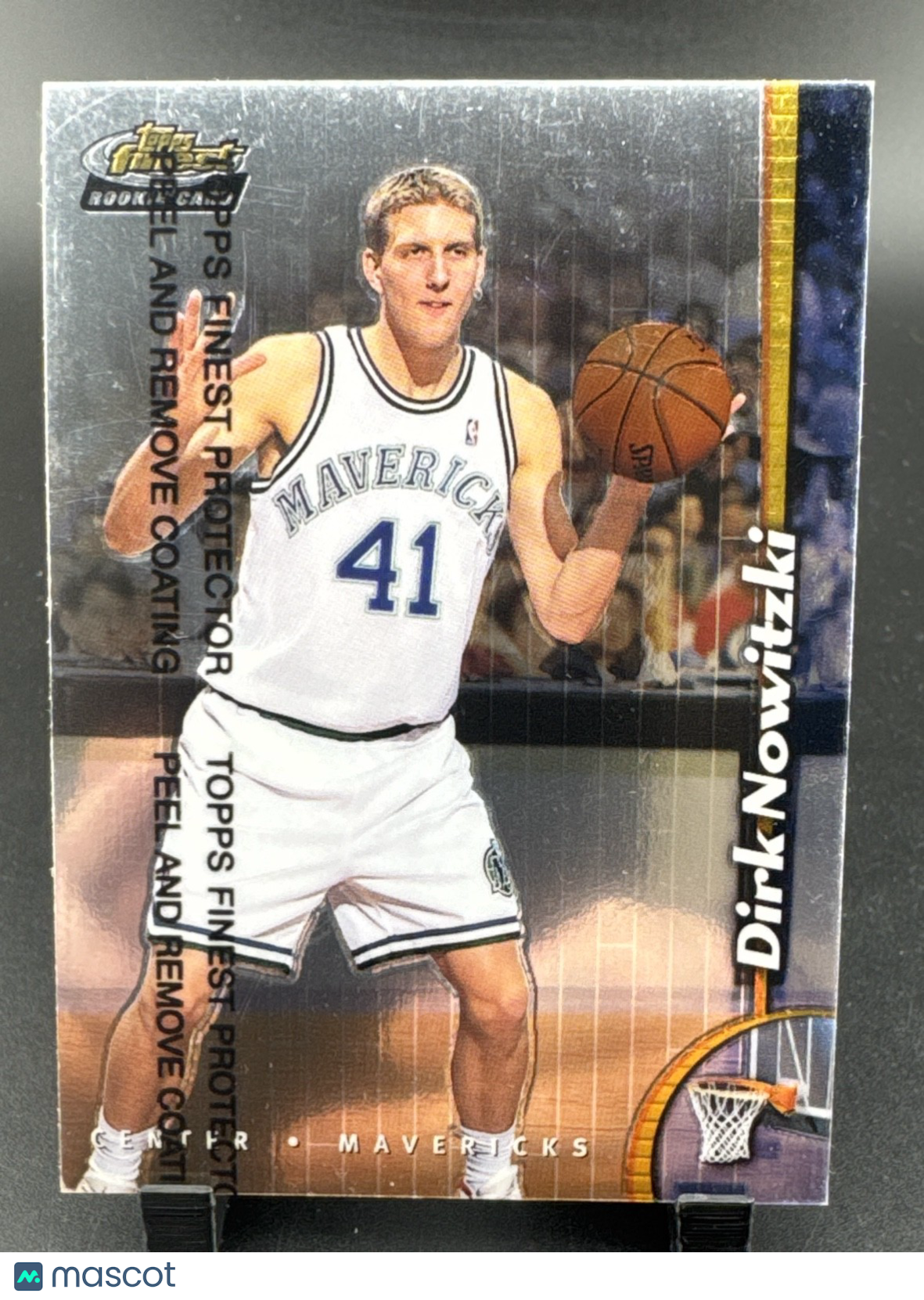 1998-99 Topps Finest - Dirk Nowitzki #234 (RC) With Protective Peel