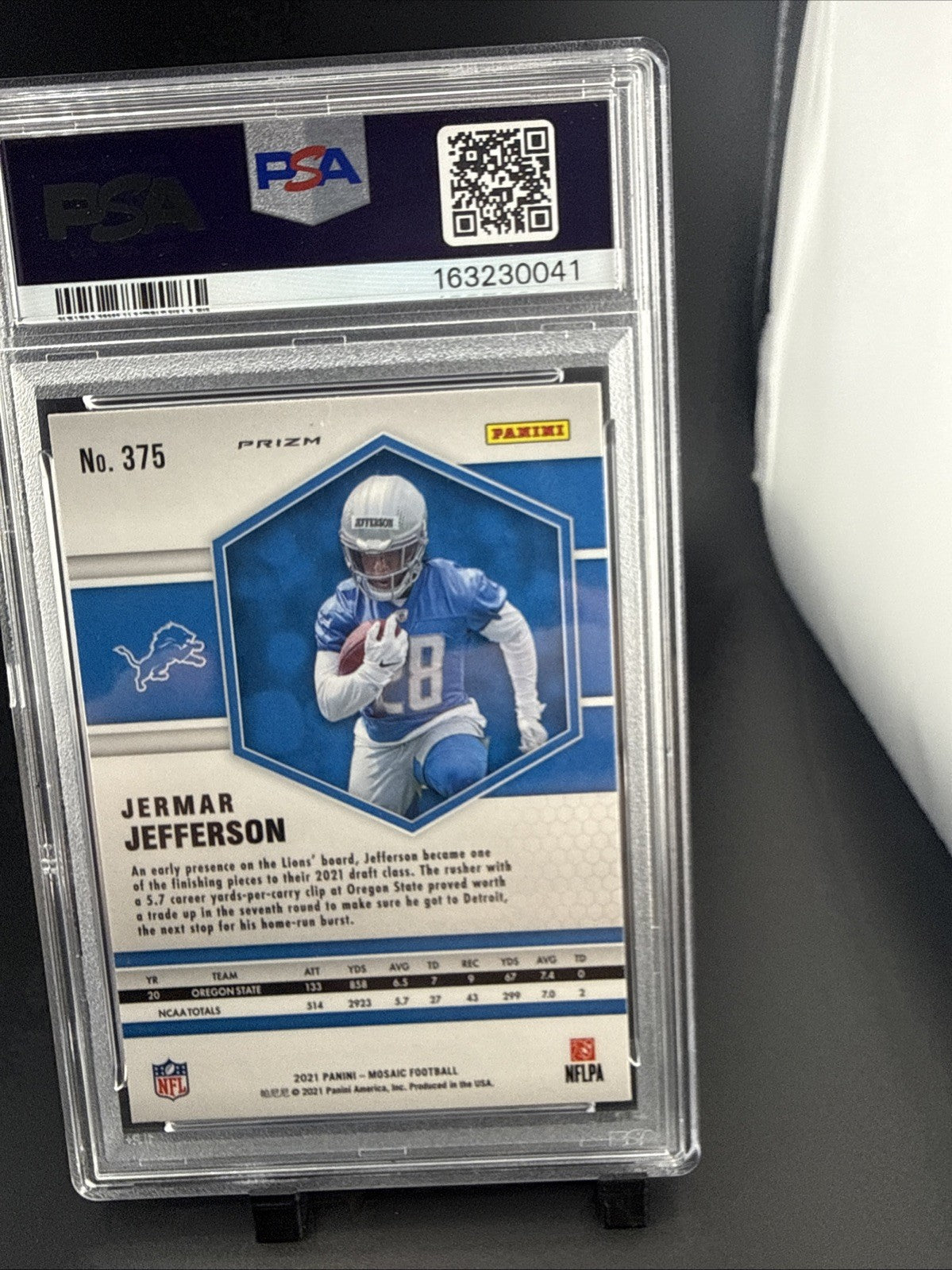 2021 Panini Mosaic - Rookies Jermar Jefferson #375 Silver Prizm (RC)