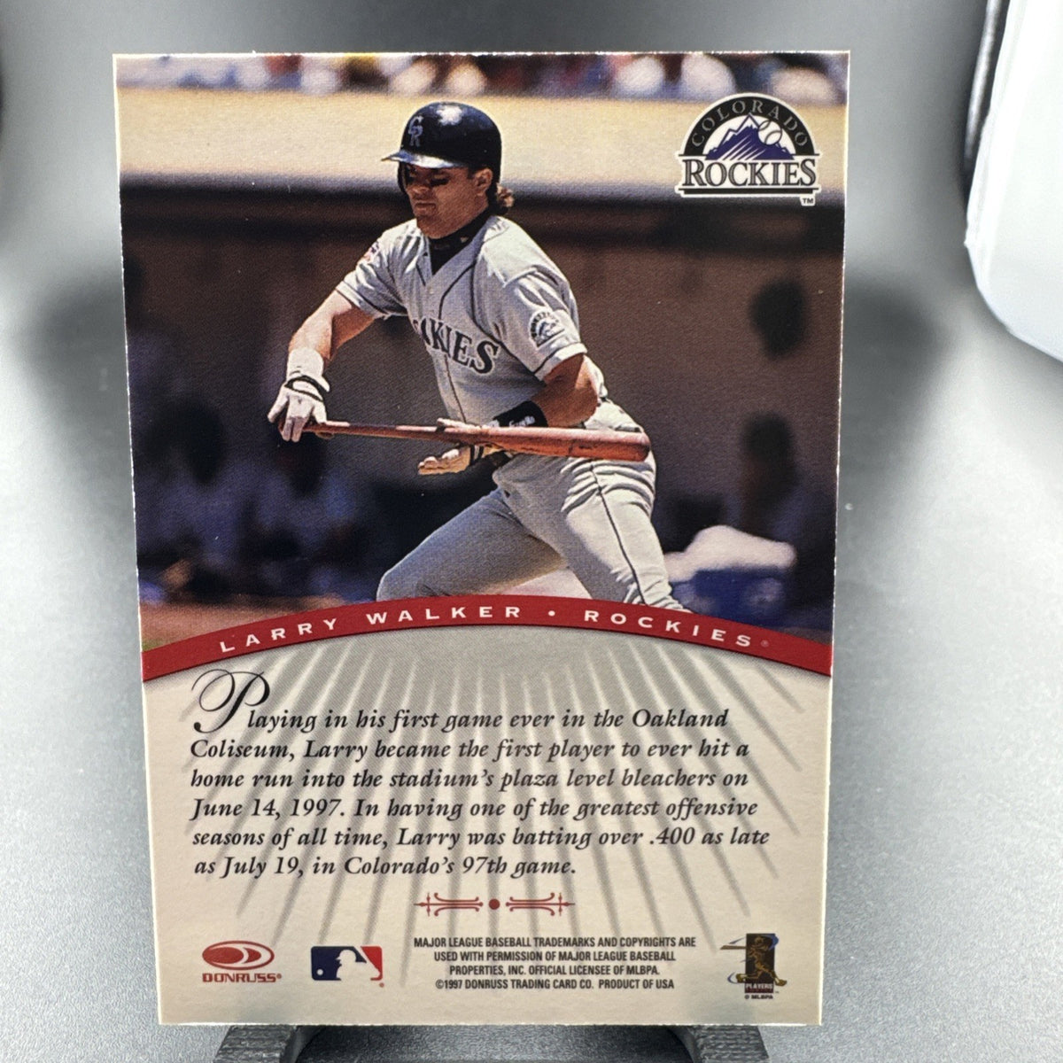 1997 Donruss Signature Series - Authentic Signatures Larry Walker (AU)