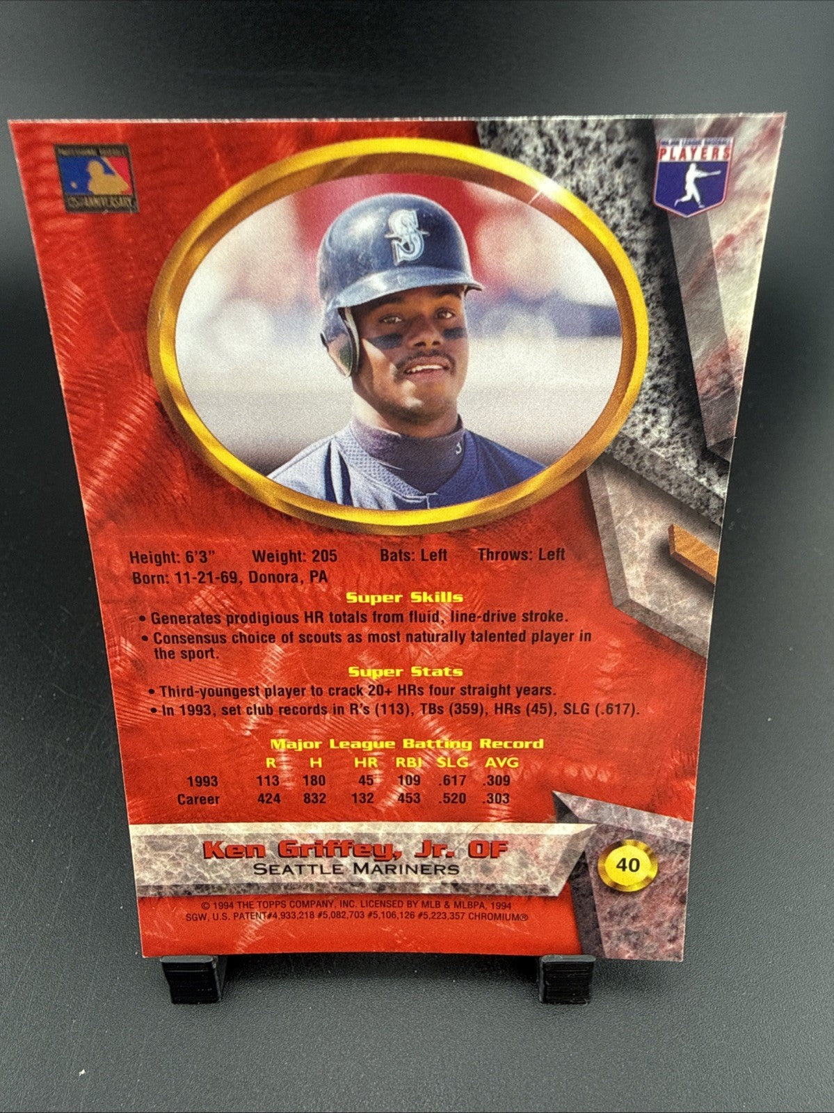 1994 Bowman's Best - Red Ken Griffey Jr #40