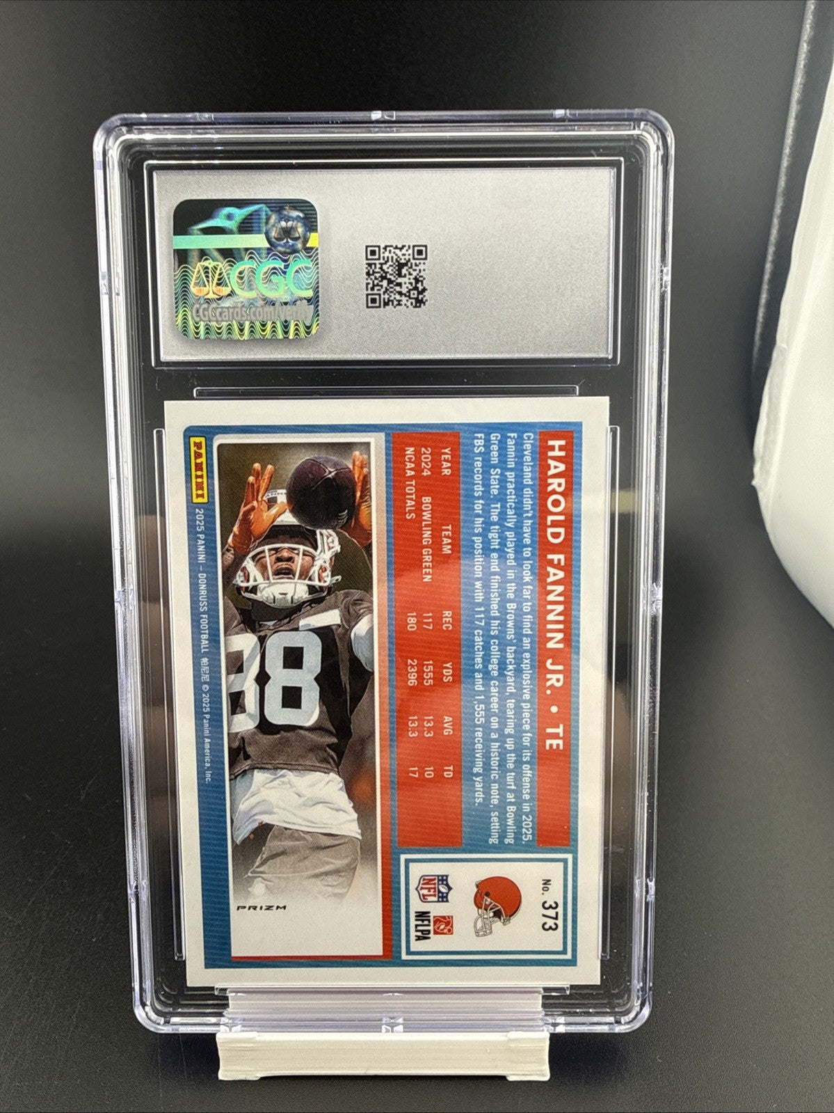 2025 PANINI DONRUSS OPTIC PREVIEW-PINK #373 HAROLD FANNIN JR. ROOKIE RC CGC 10