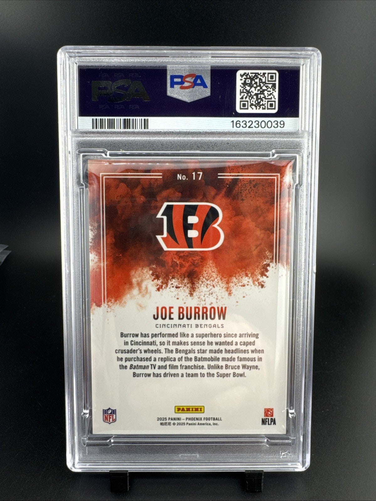 2025 Panini Phoenix - Color Blast Joe Burrow #17