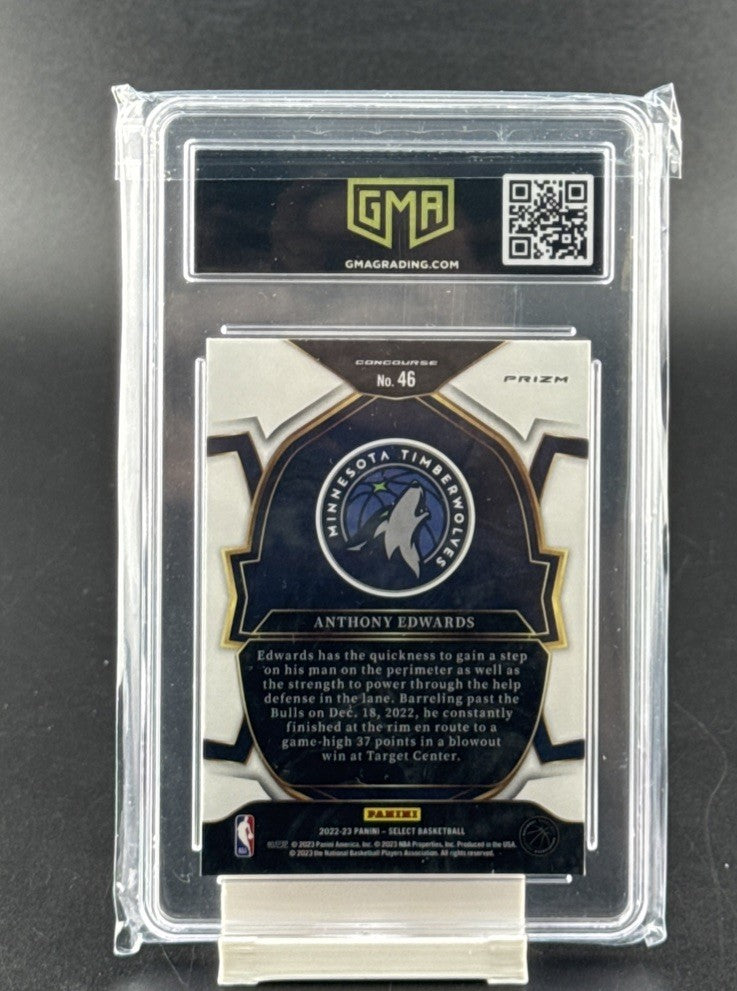 2022-23 Panini Select - Concourse Anthony Edwards #46 Tri-Color Prizm