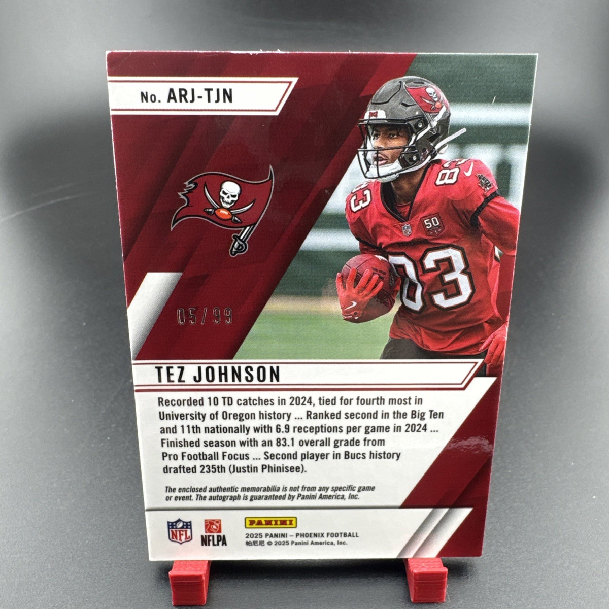 2025 Panini Phoenix - Ascension Rookie Jersey Autograph Tez Johnson #ARJ-TJN /99