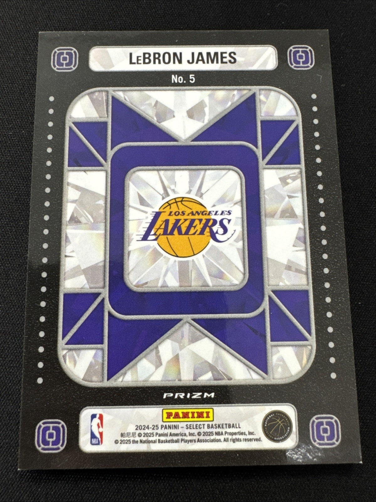 2024- Select - LeBron James CROWN JEWELS-PRIZM CASEHIT #5