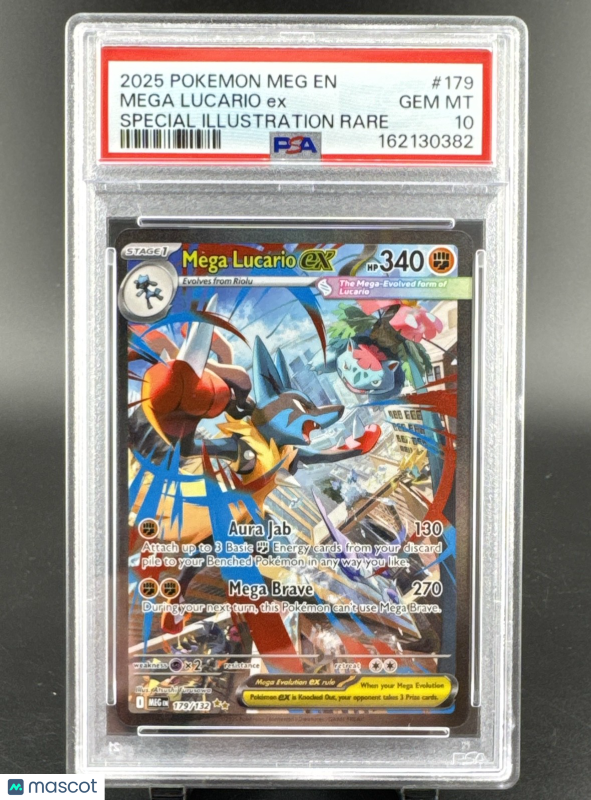 Mega Lucario ex 179/132 Me01: Mega Evolution Holo