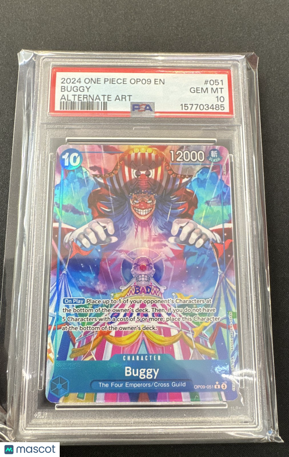 Buggy (051) (Alternate Art) OP09-051 Emperors in the New World Foil