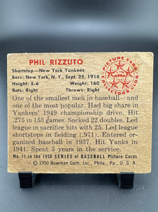 1950 Bowman Phil Rizzuto #11