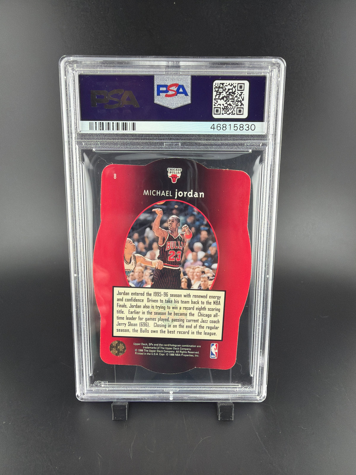 1996 SPX Michael Jordan #8 PSA 8