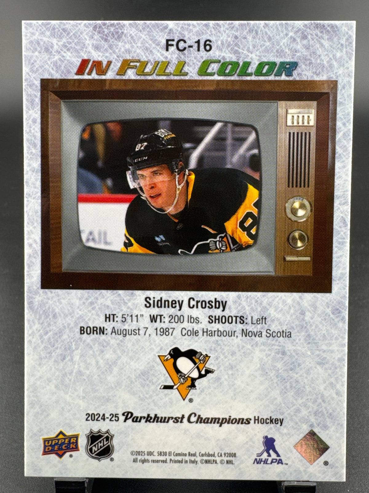2024 Parkhurst Champions Sidney Crosby #FC-16 In Full Color