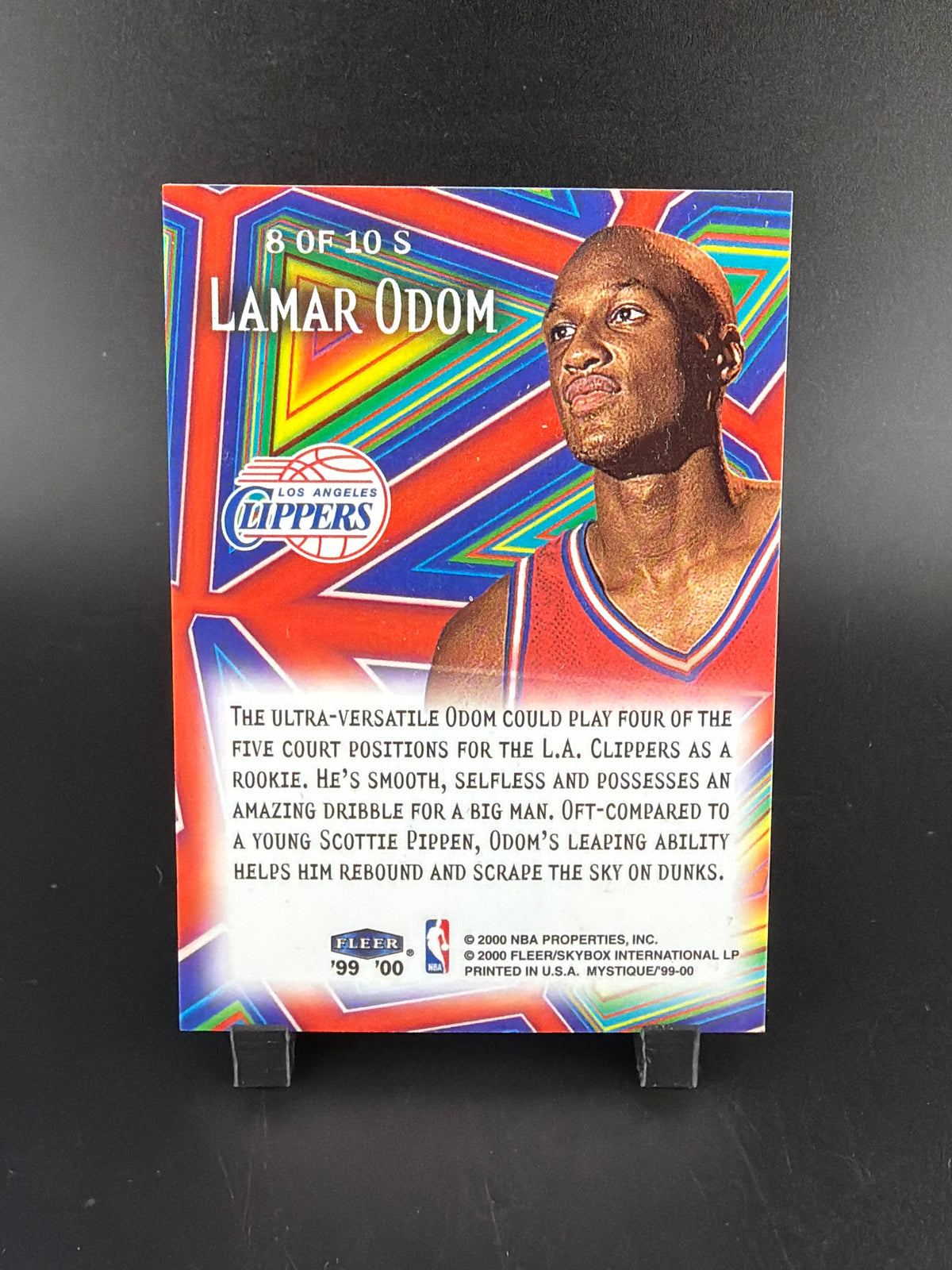 2000 Fleer Mystique Slamboree Lamar Odom #8 of 10 S