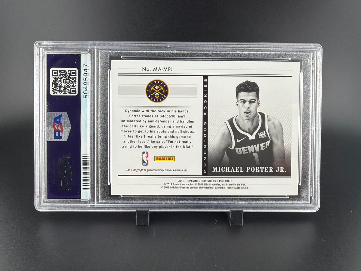 2018 Panini Chronicles Momentous Rookies Autographs Michael Porter JR. #MPJ Auto
